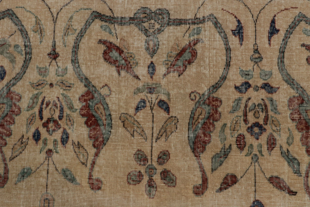 Vintage Turkish Burdur runner rug