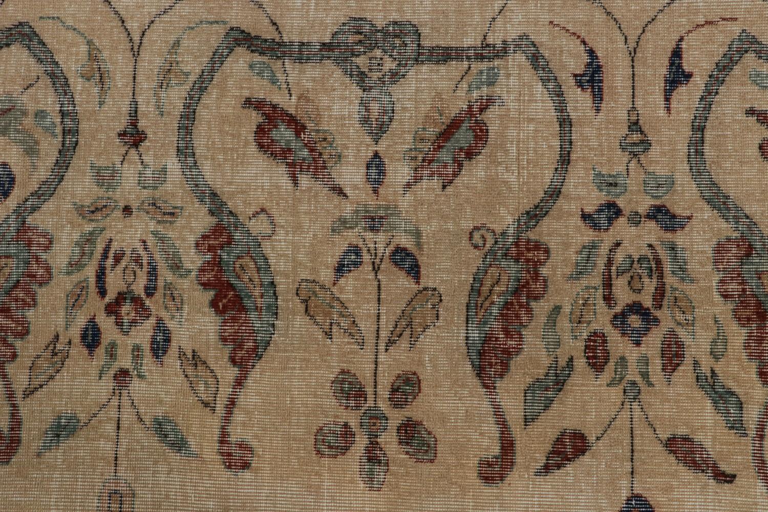 Vintage Turkish Burdur runner rug