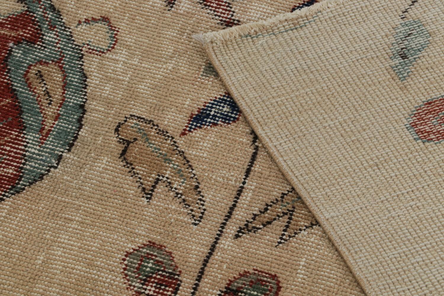 Vintage Turkish Burdur runner rug