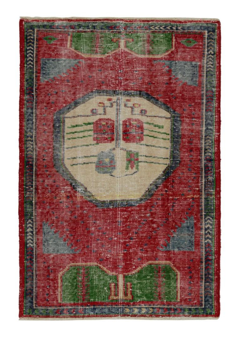 Vintage Oushak Tribal rug