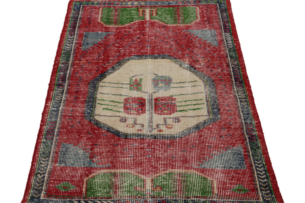 Vintage Oushak Tribal rug