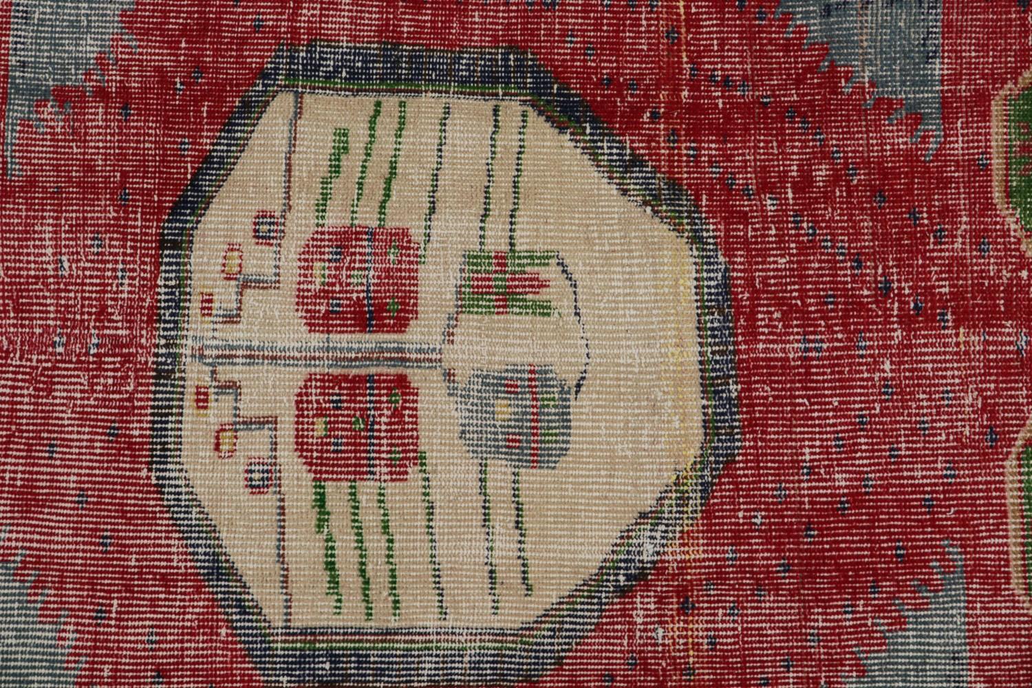 Vintage Oushak Tribal rug
