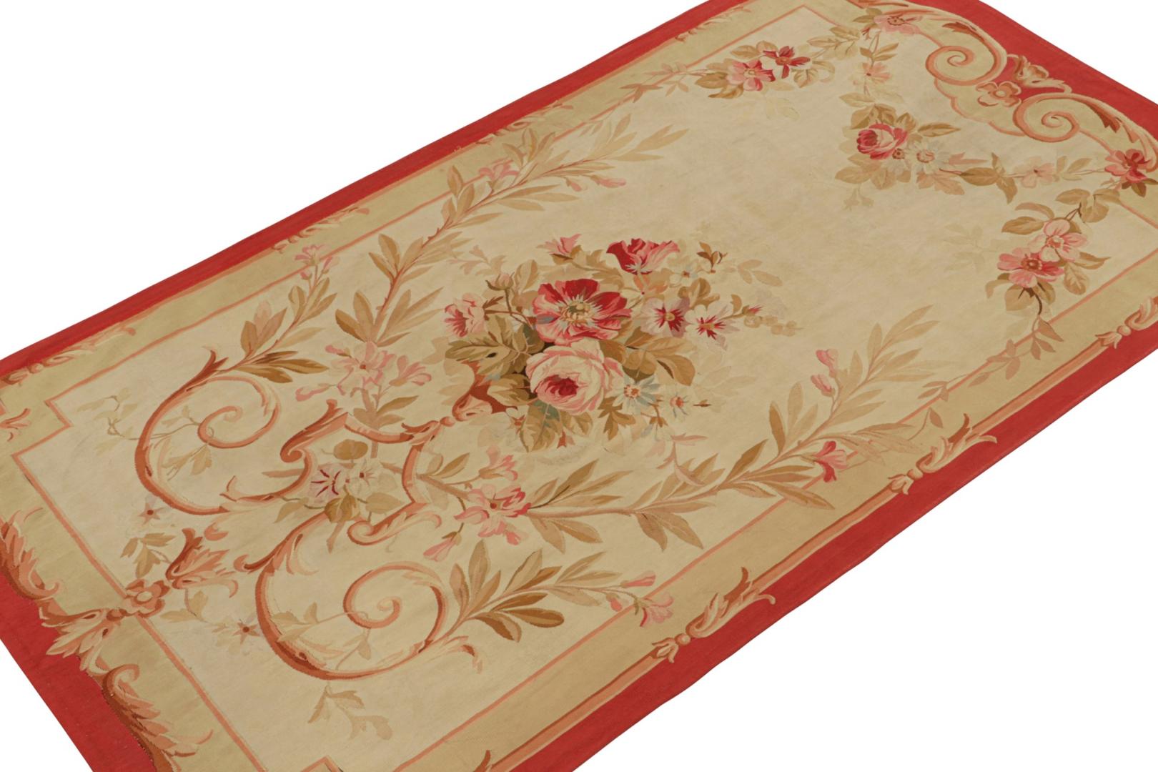 Antique Aubusson Flatweave Rug