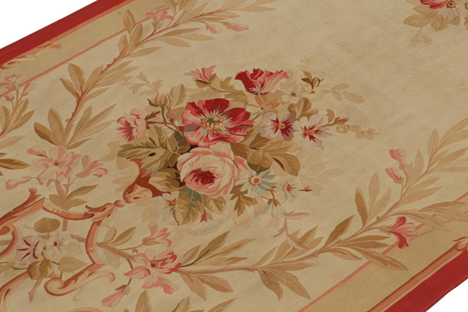 Antique Aubusson Flatweave Rug