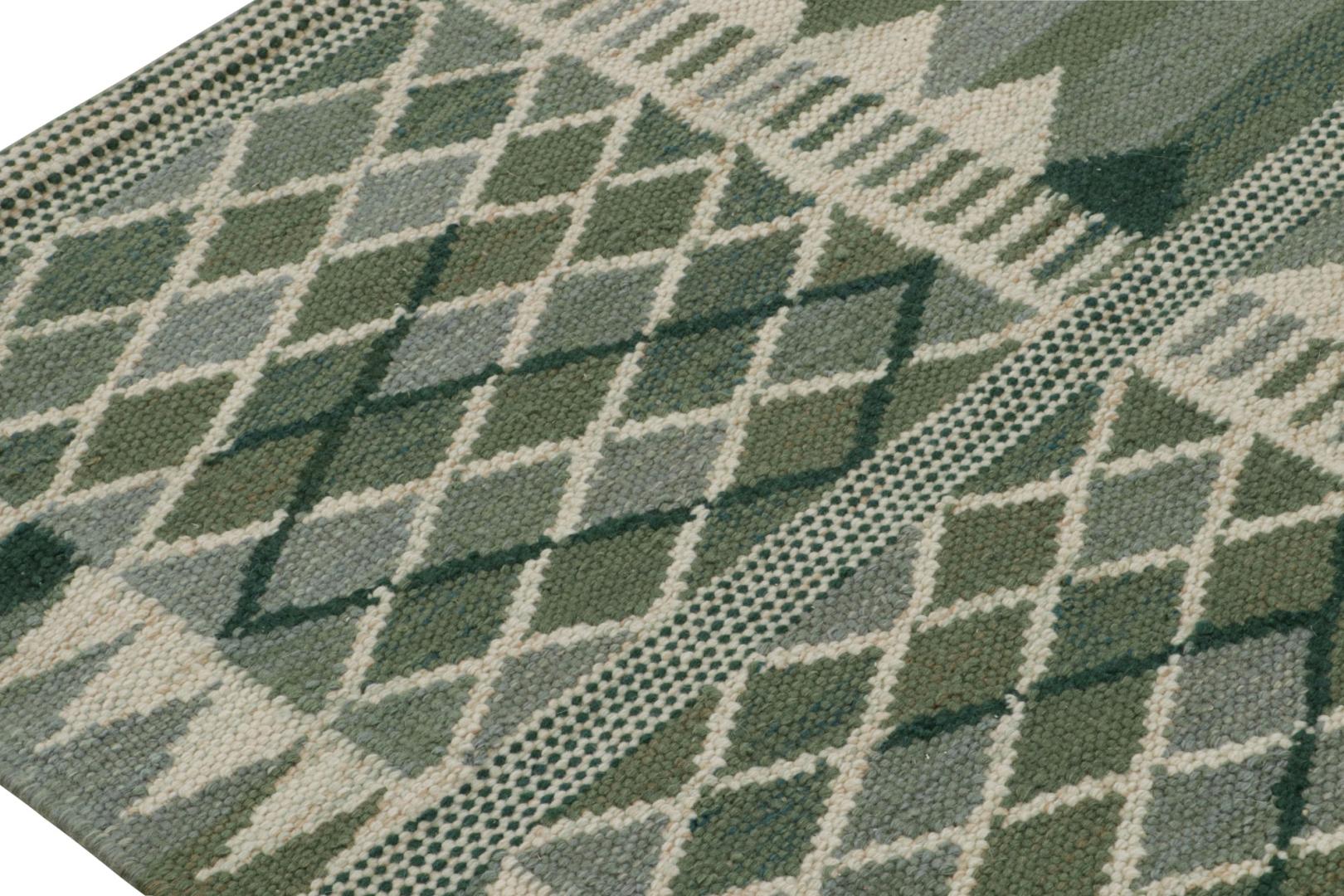 Scandinavian Kilim Rug in Green