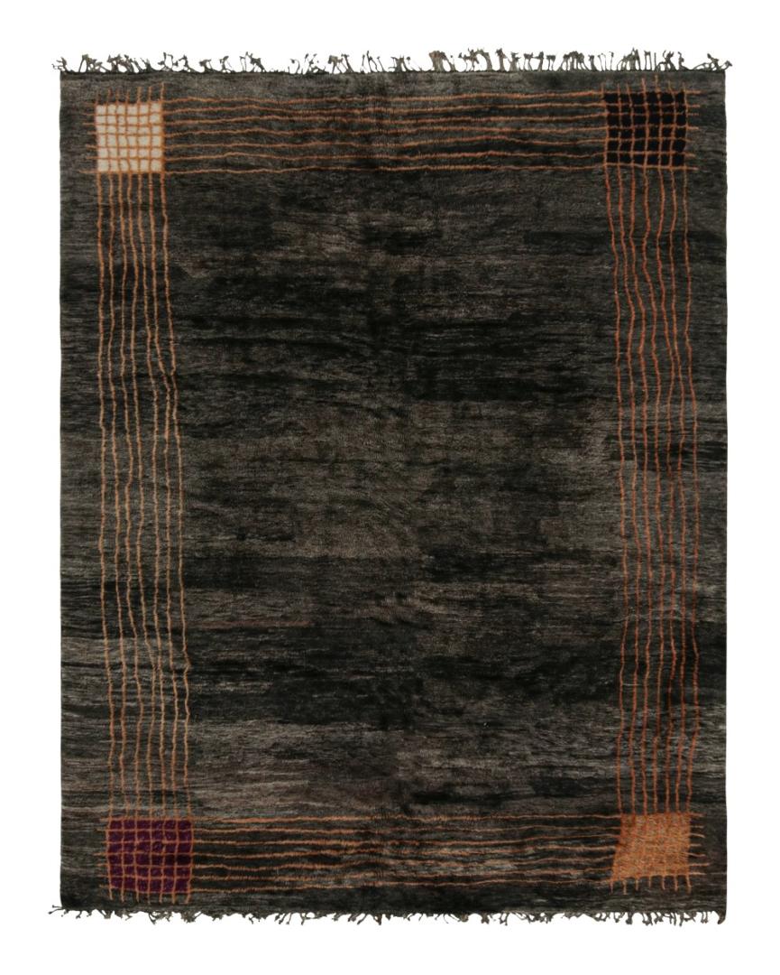 Moroccan Rug with Art Deco Style