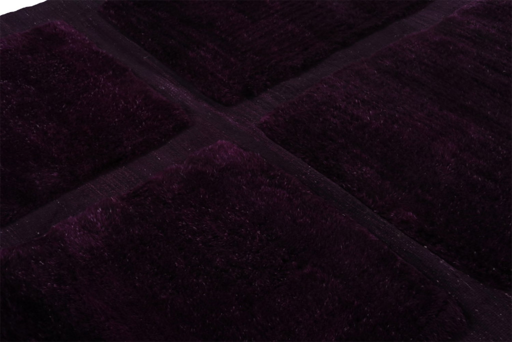 Modern Moroccan Rug in Purple