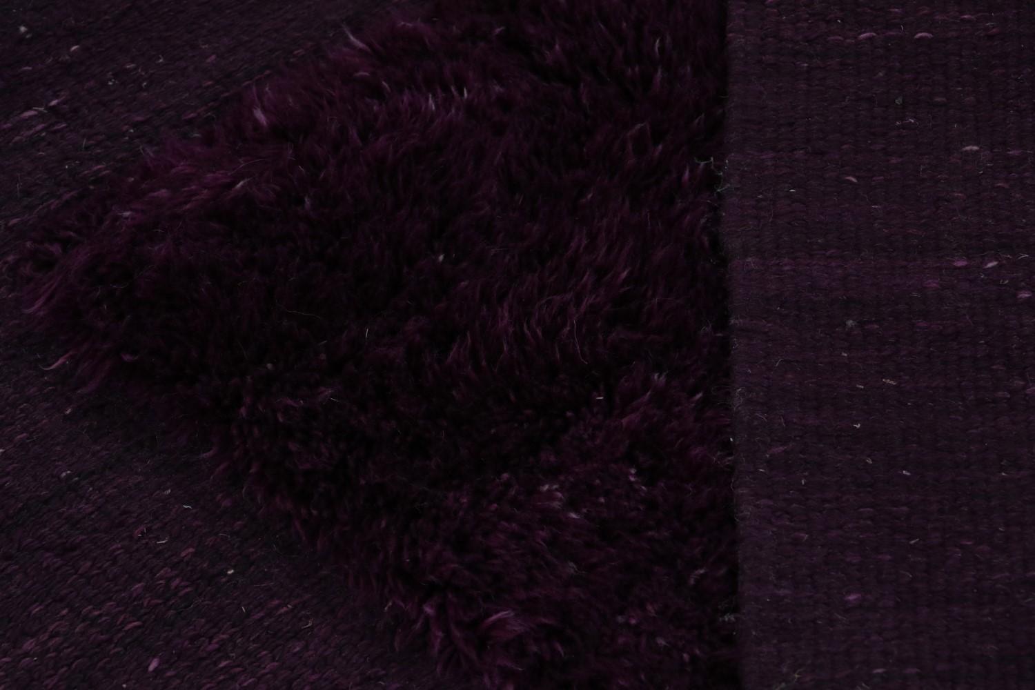 Modern Moroccan Rug in Purple