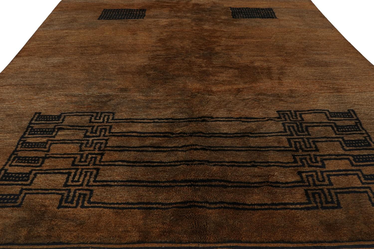 Moroccan Rug in Art Deco Style