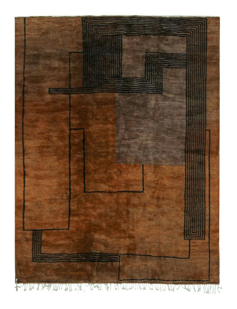 Moroccan Rug in Art Deco Style