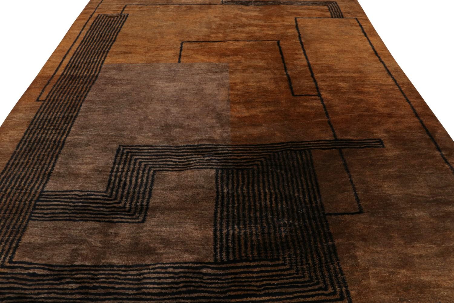 Moroccan Rug in Art Deco Style