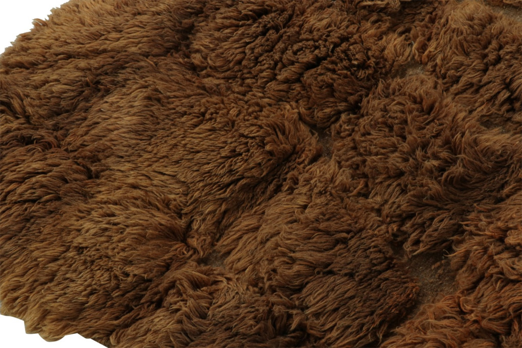 Moroccan Rug in Solid Brown