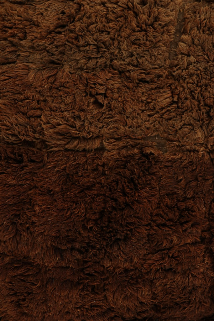 Moroccan Rug in Solid Brown