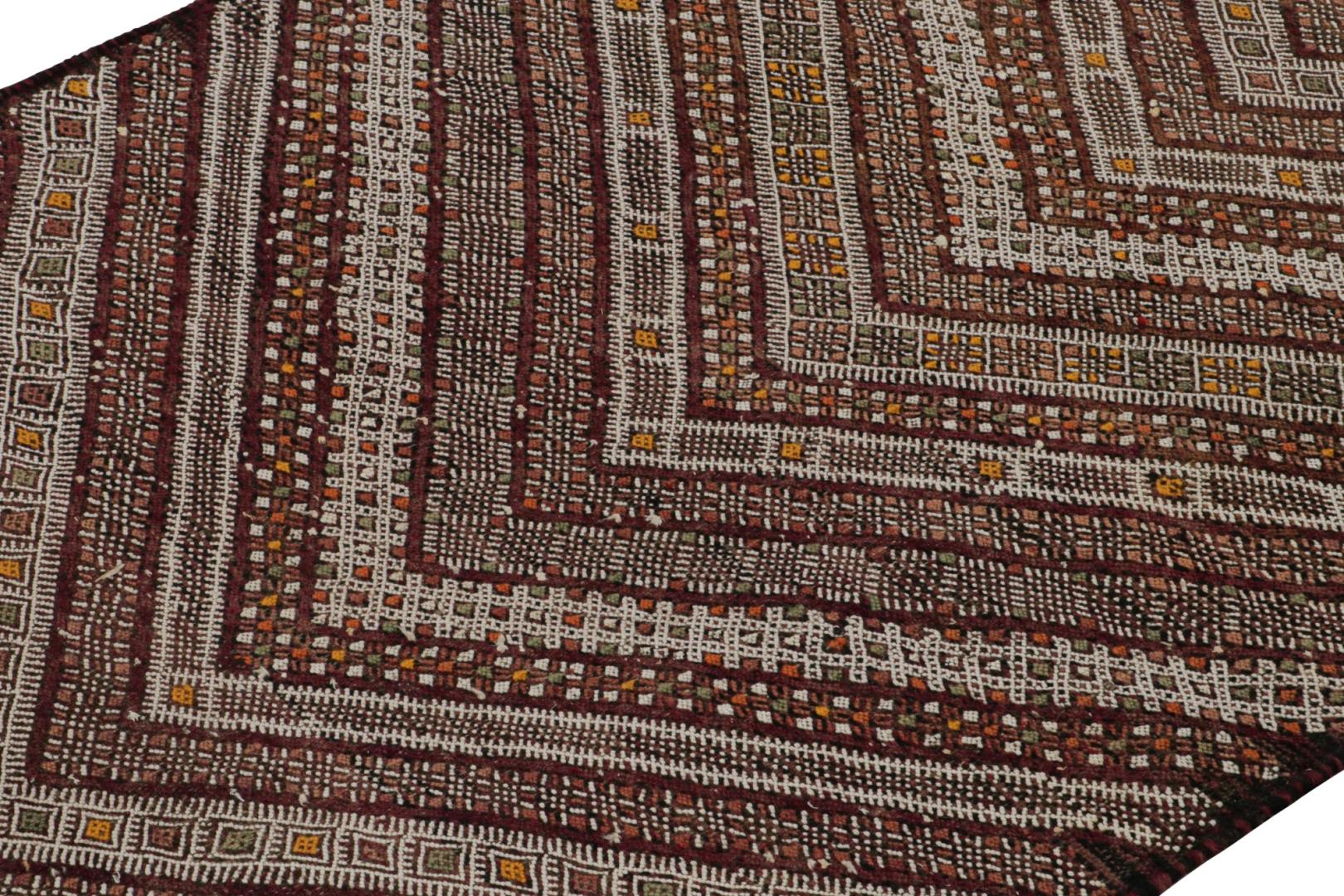 Vintage Zayane Moroccan Kilim and runner rug