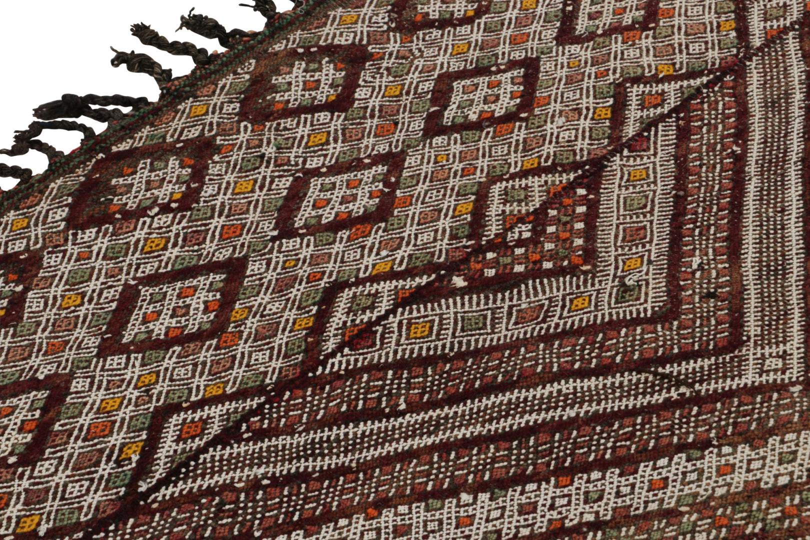 Vintage Zayane Moroccan Kilim and runner rug