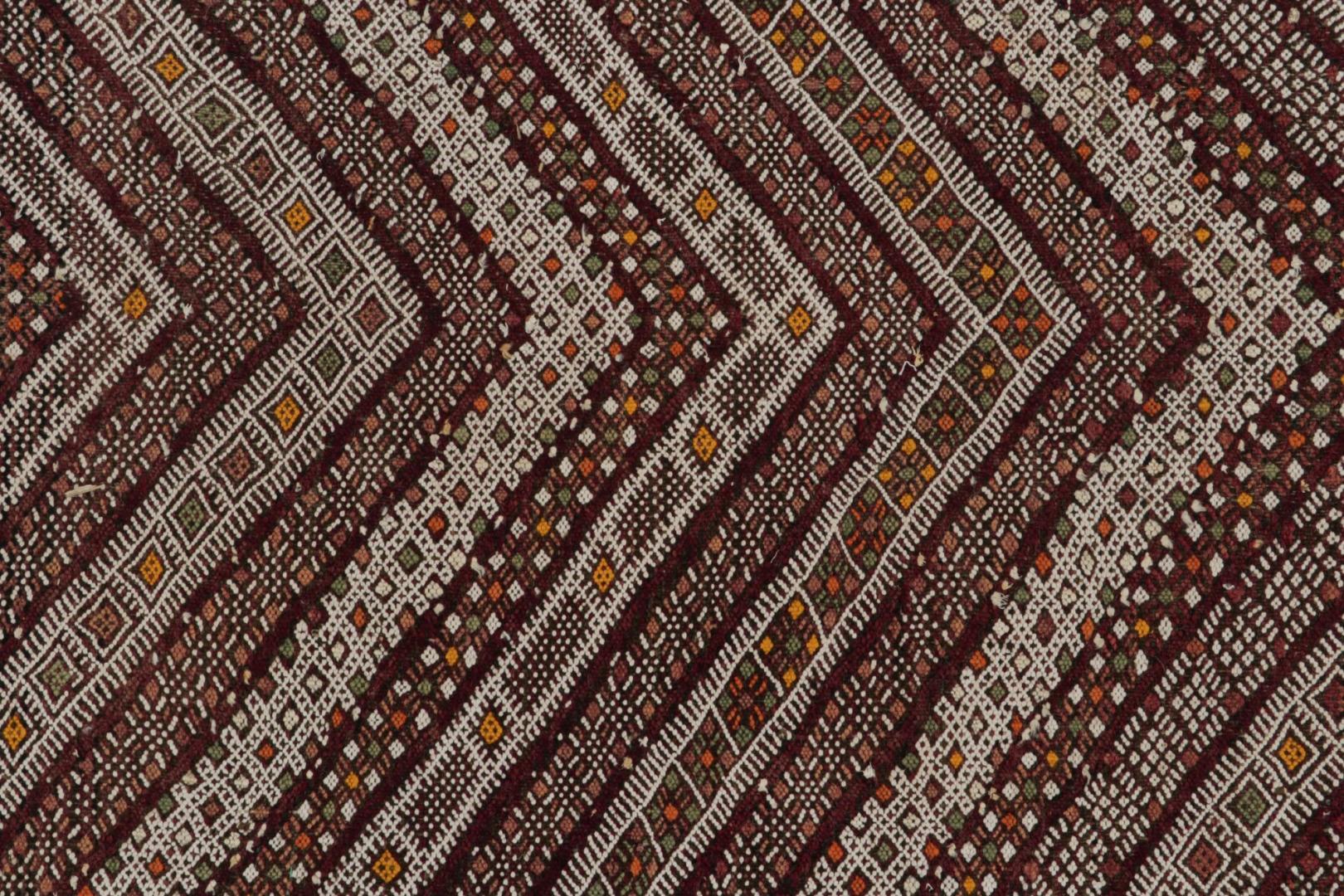 Vintage Zayane Moroccan Kilim and runner rug