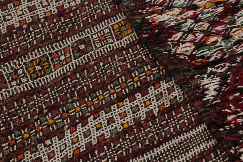Vintage Zayane Moroccan Kilim and runner rug