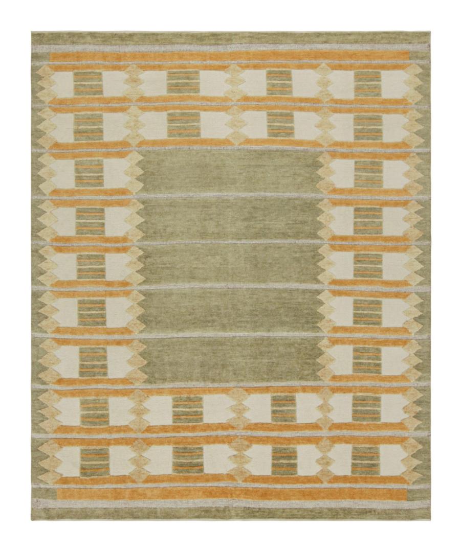 Custom Scandinavian Rug in Green