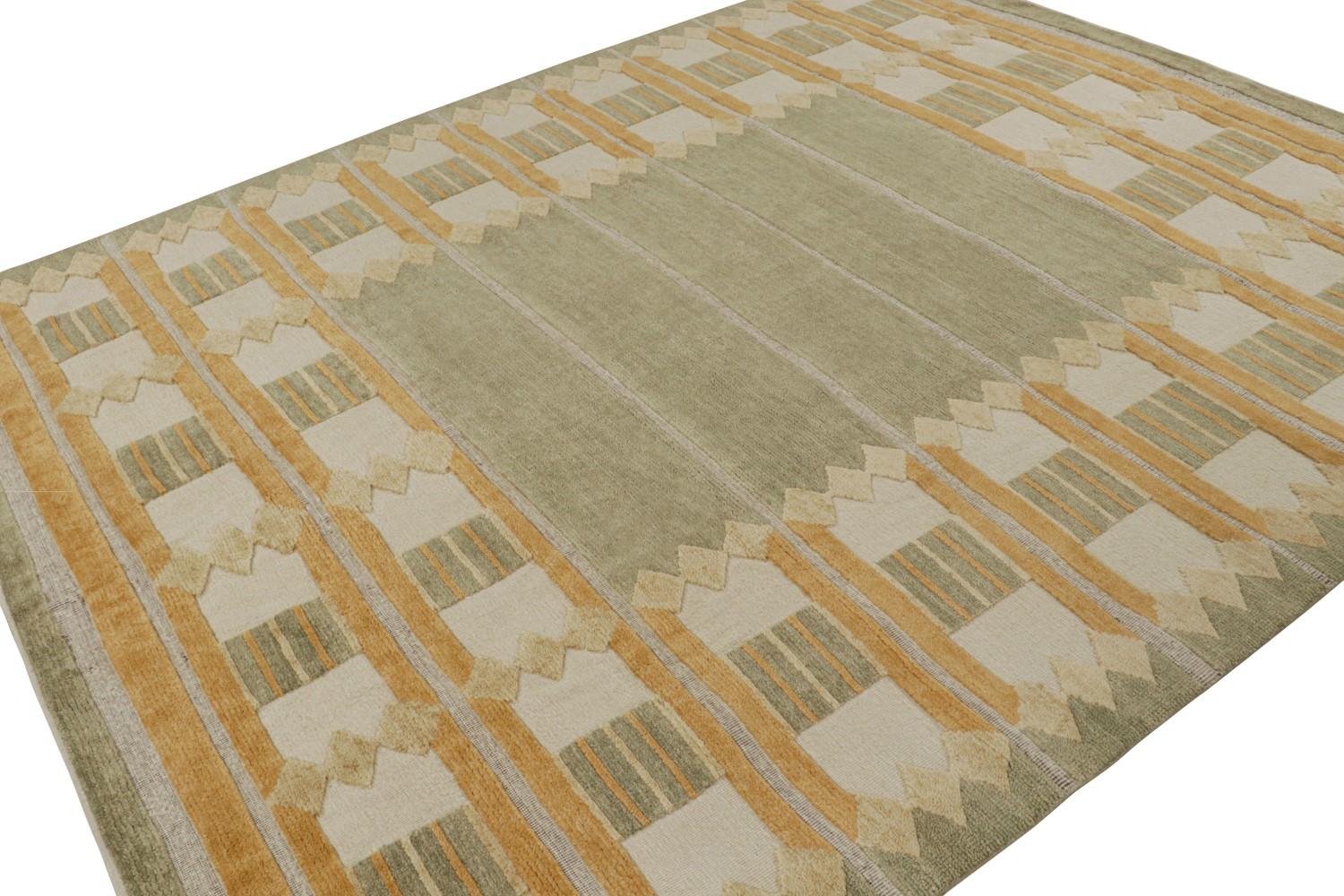 Custom Scandinavian Rug in Green