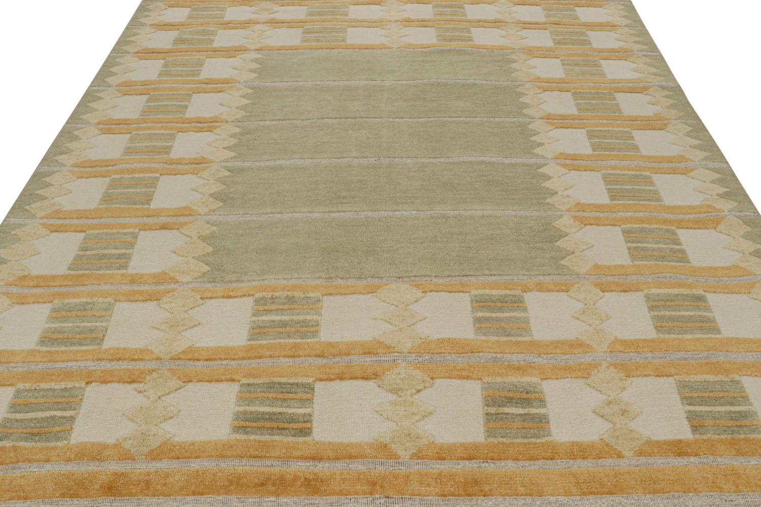Custom Scandinavian Rug in Green