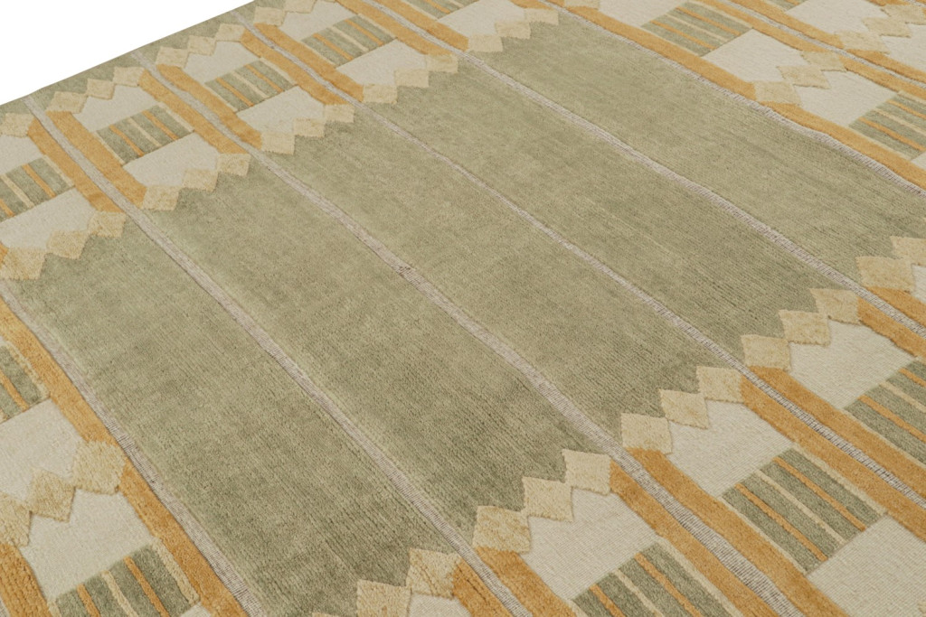Custom Scandinavian Rug in Green