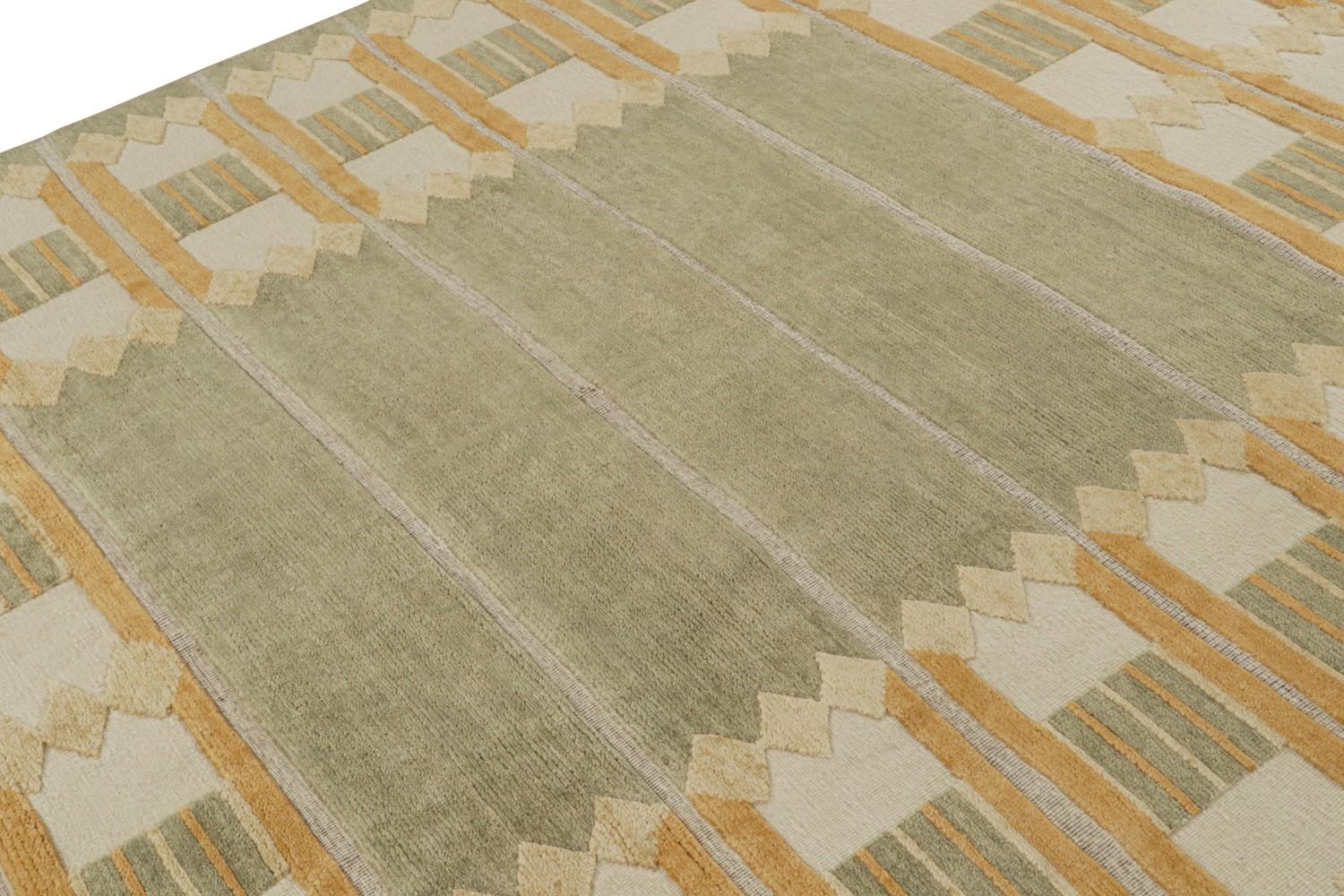 Custom Scandinavian Rug in Green