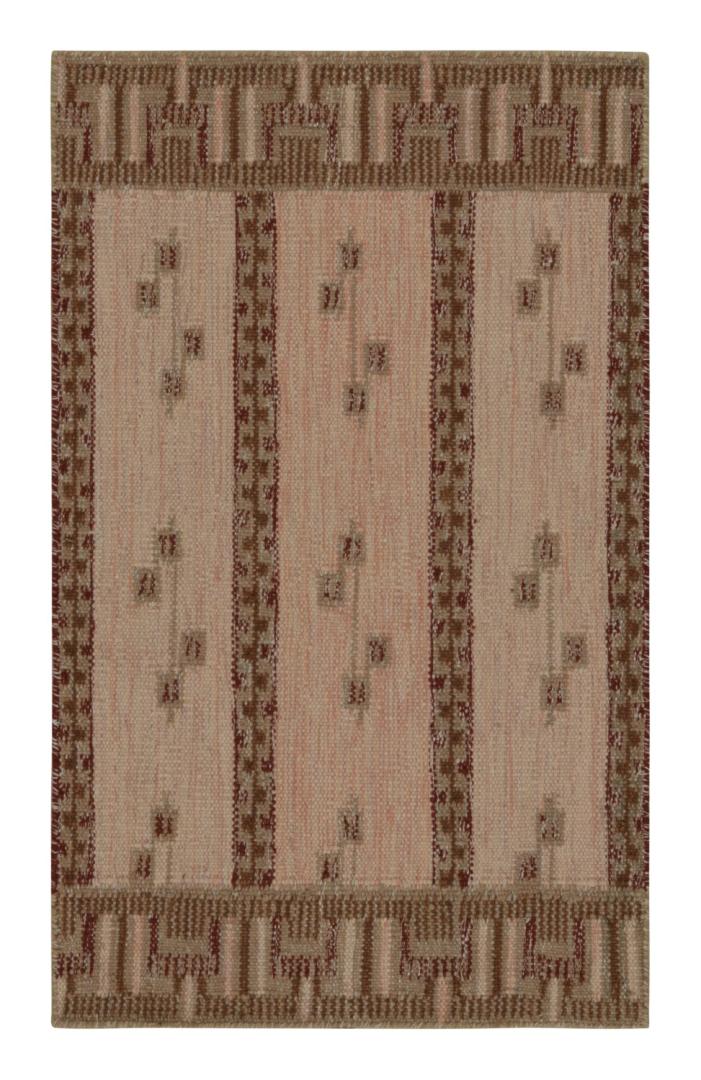 Pink Scandinavian Kilim Scatter Rug