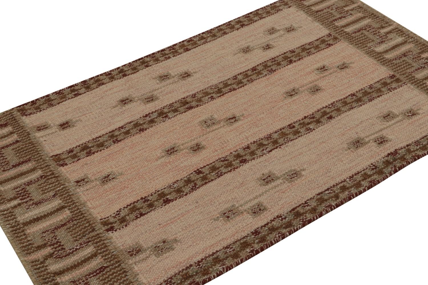Pink Scandinavian Kilim Scatter Rug