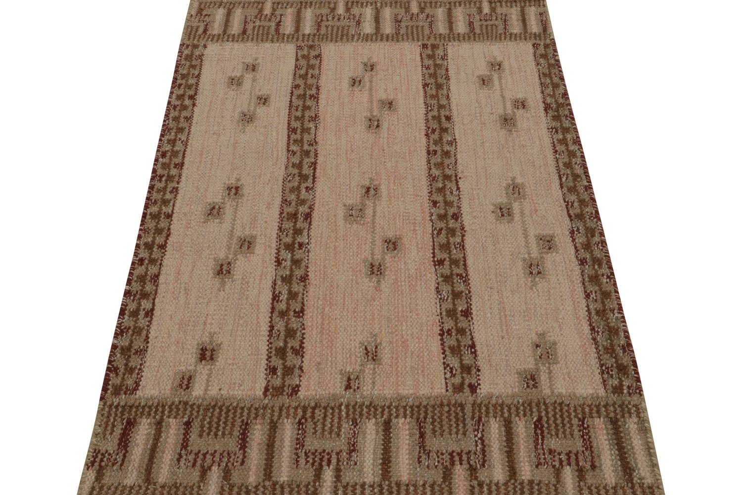 Pink Scandinavian Kilim Scatter Rug