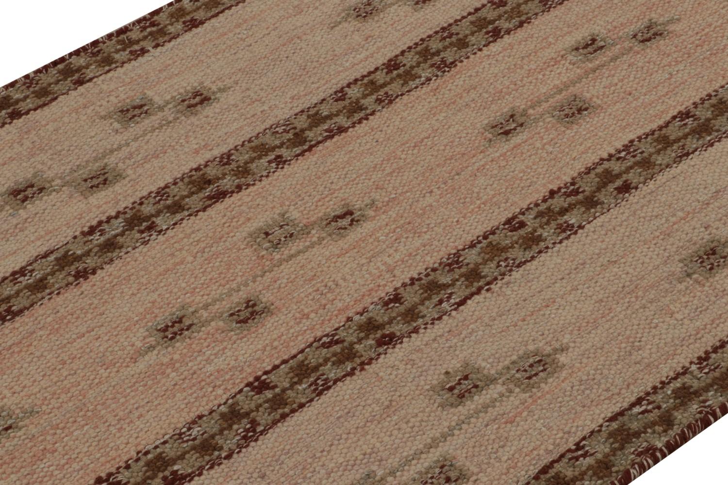 Pink Scandinavian Kilim Scatter Rug