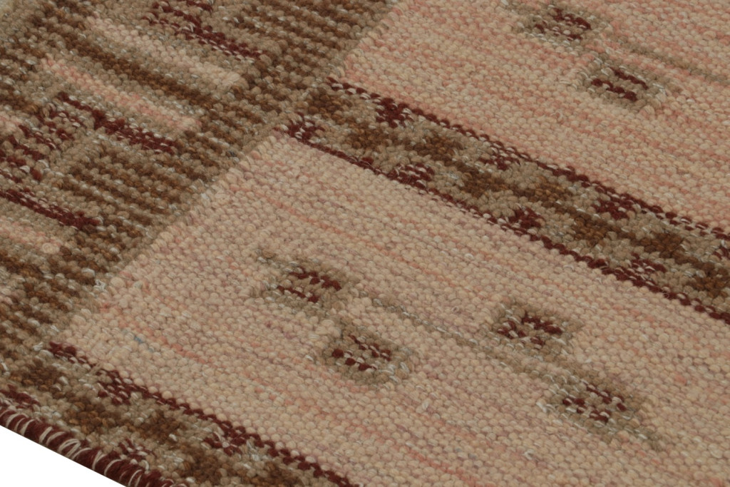 Pink Scandinavian Kilim Scatter Rug