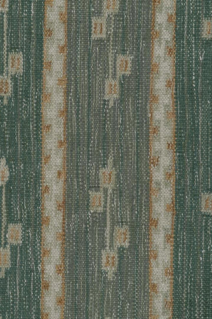 Teal Scandinavian Kilim Scatter Rug