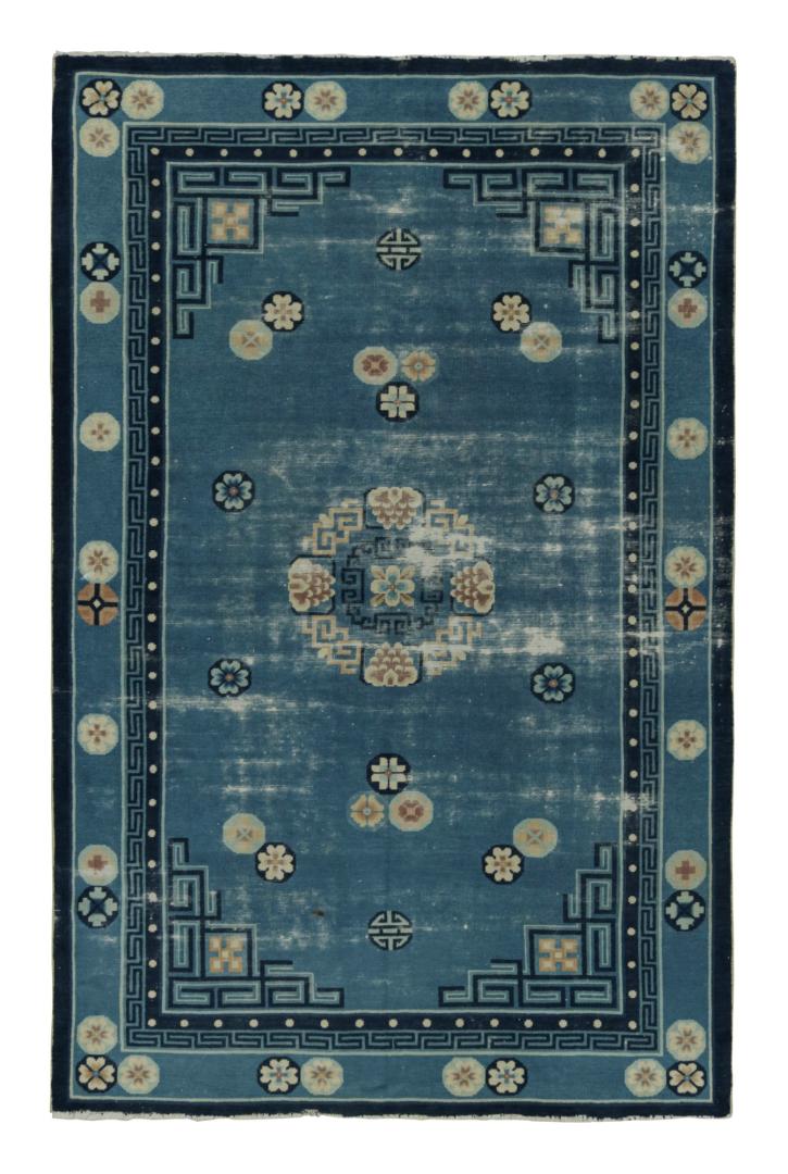 Antique Chinese Art Deco Peking rug