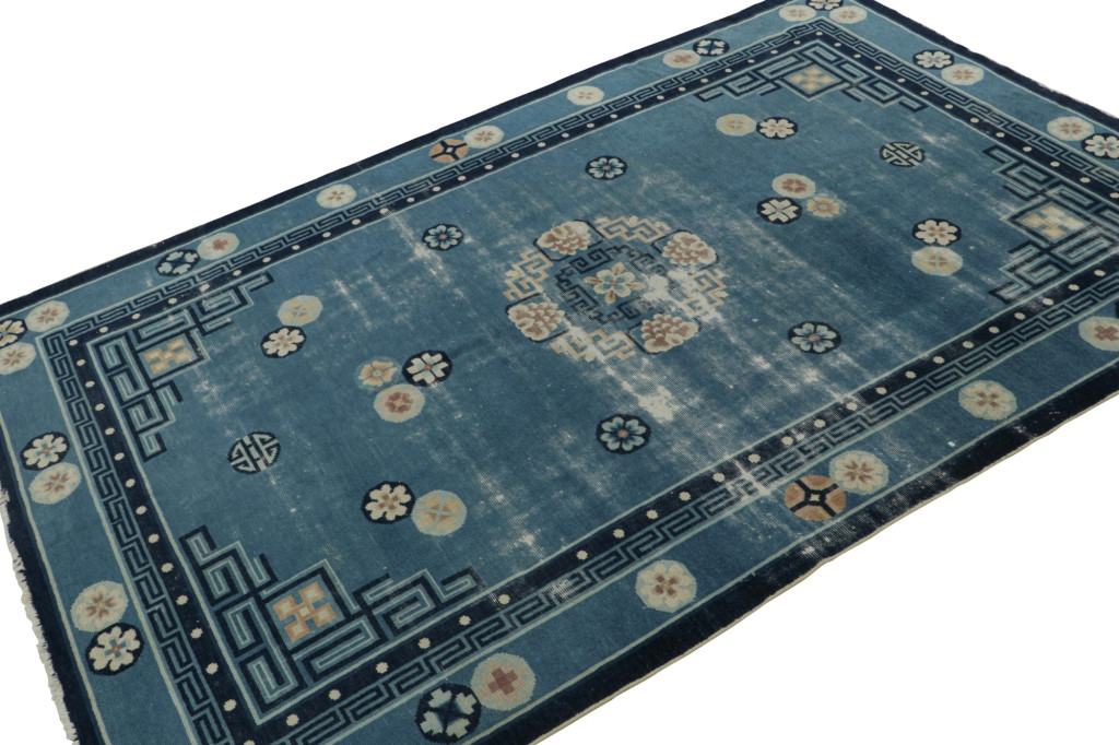 Antique Chinese Art Deco Peking rug