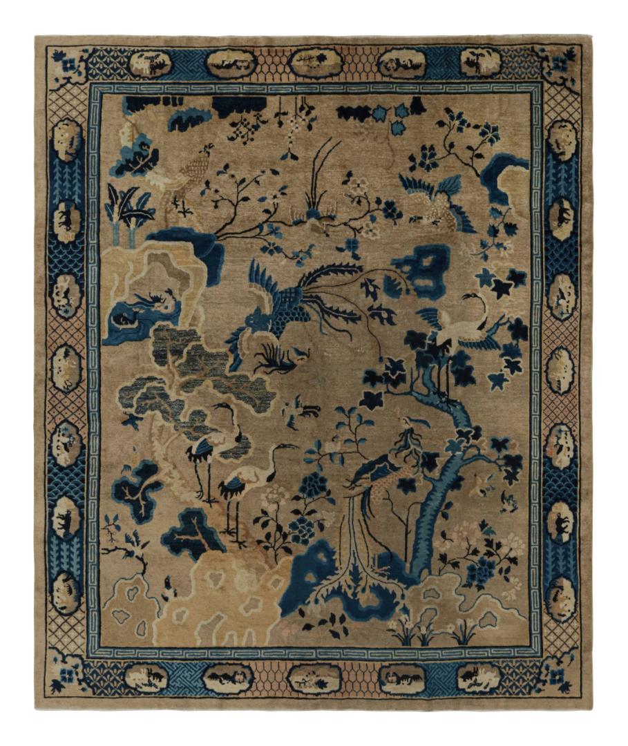 Rare Antique Chinese Peking Rug