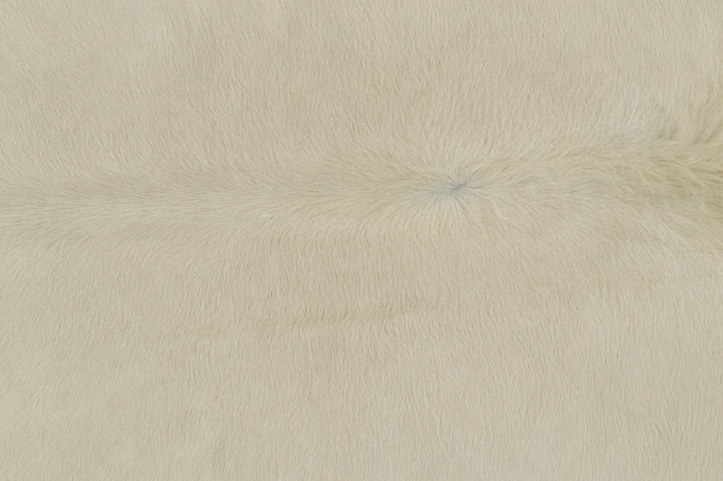 Modern Cowhide Rug in Off-White
