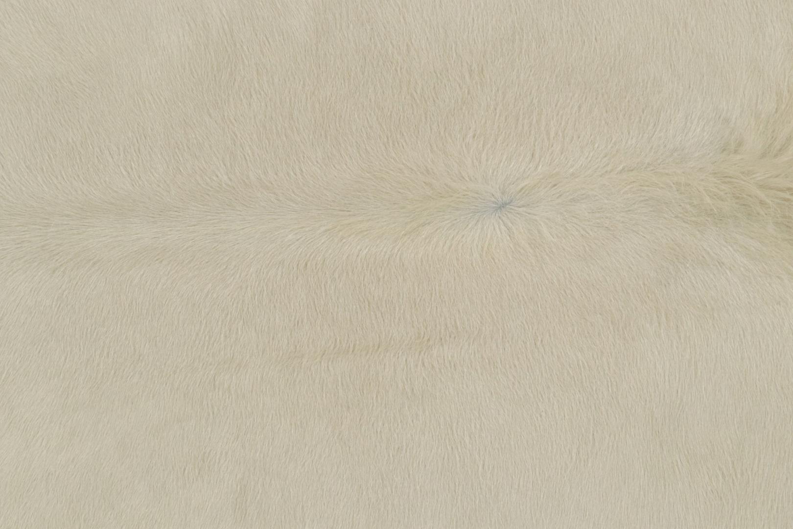 Modern Cowhide Rug in Off-White