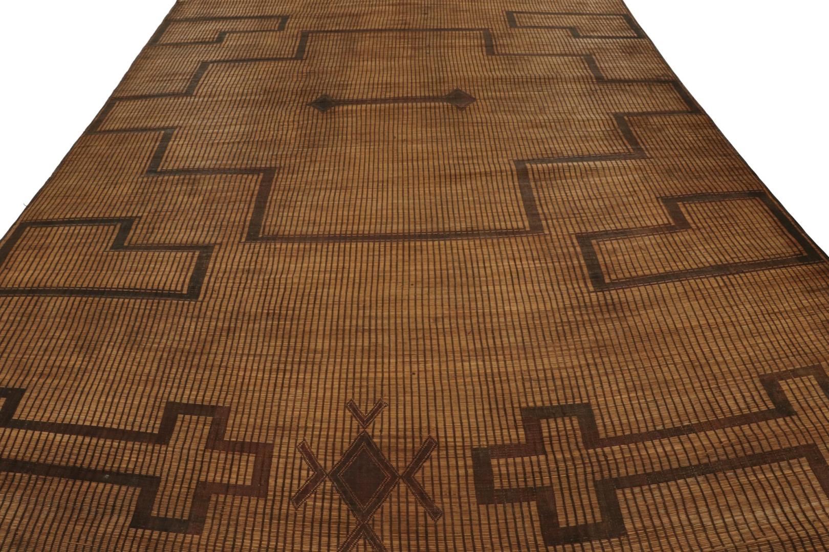 Antique Tuareg Mat Moroccan Rug