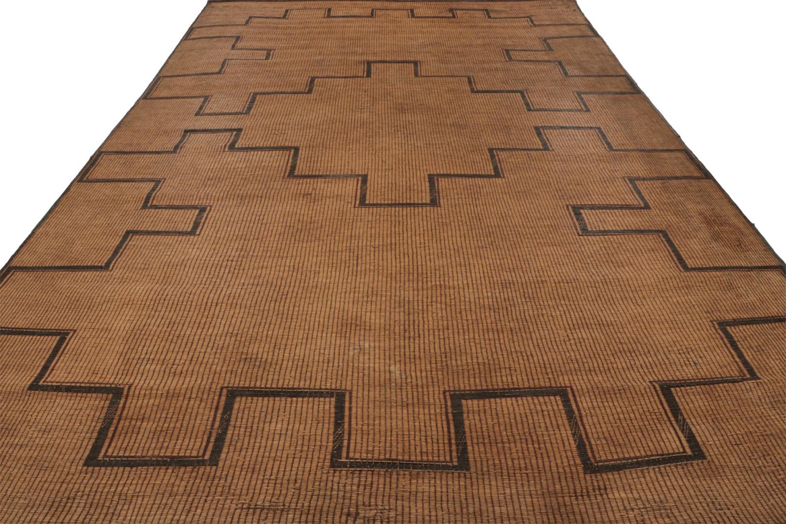 Vintage Tuareg Mat Moroccan Rug