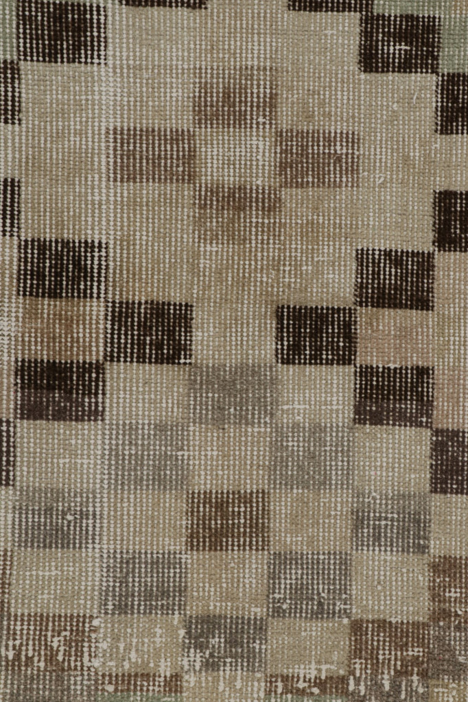 Vintage Zeki Müren Art Deco Runner Rug