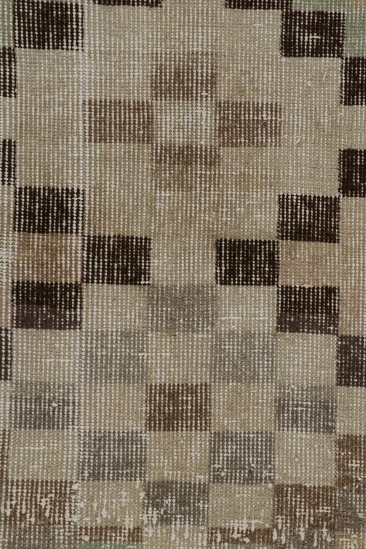 Vintage Zeki Müren Art Deco Runner Rug