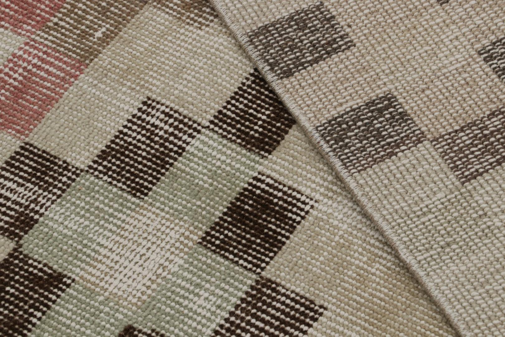 Vintage Zeki Müren Art Deco Runner Rug