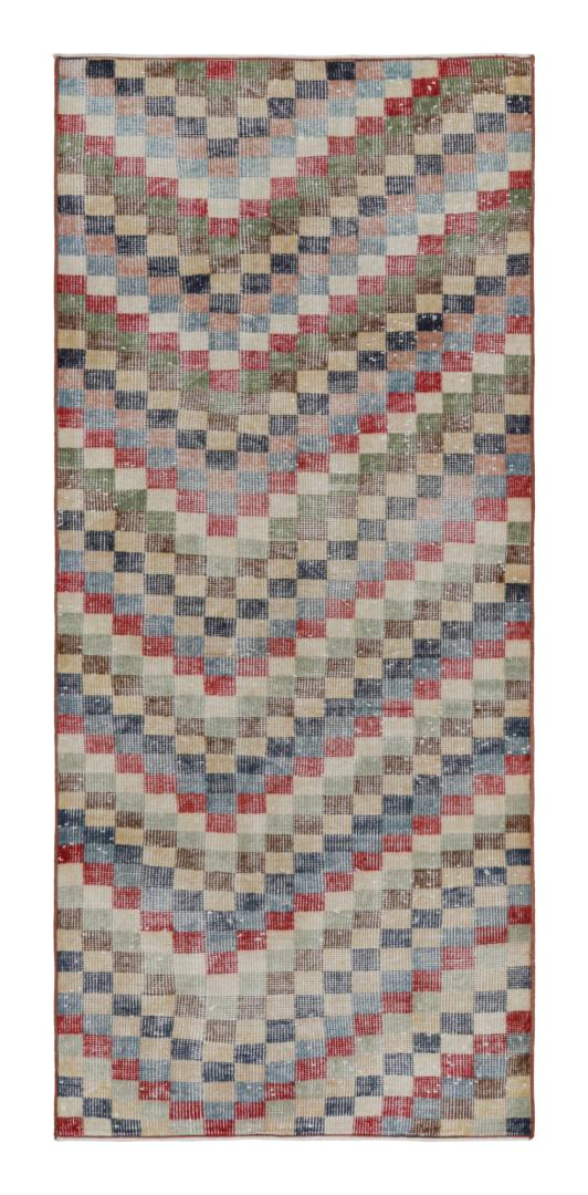 Vintage Zeki Müren Art Deco Runner Rug