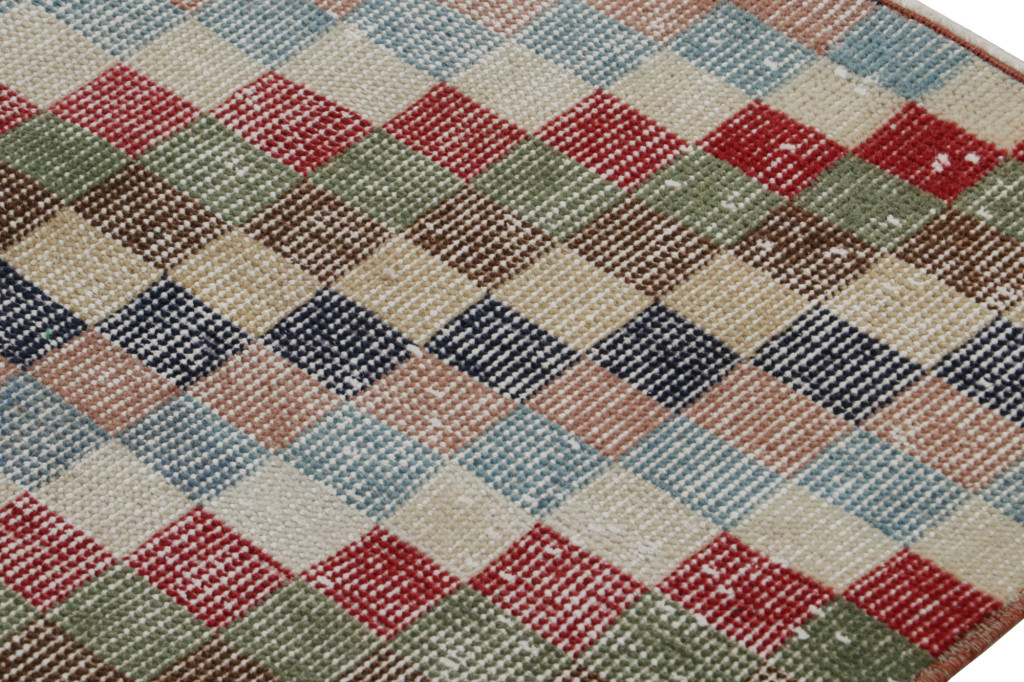 Vintage Zeki Müren Art Deco Runner Rug
