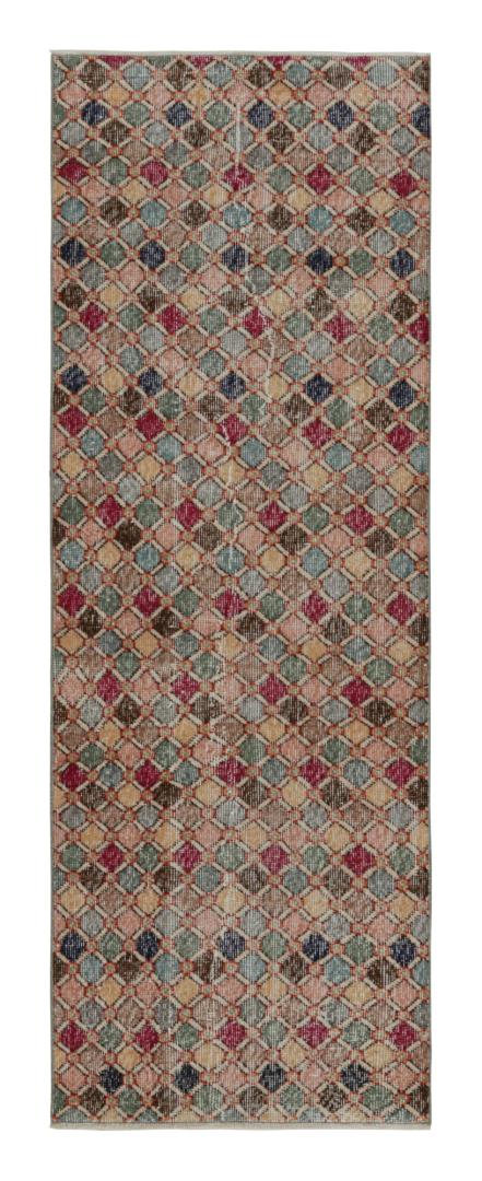 Vintage Zeki Müren Art Deco Runner Rug