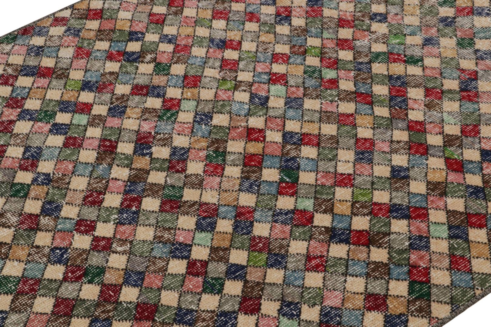 Vintage Zeki Müren Art Deco Runner Rug