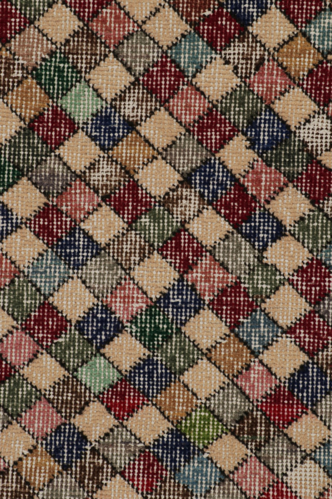 Vintage Zeki Müren Art Deco Runner Rug