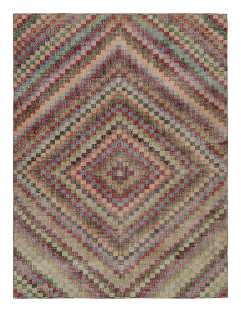Vintage Zeki Müren Art Deco Rug