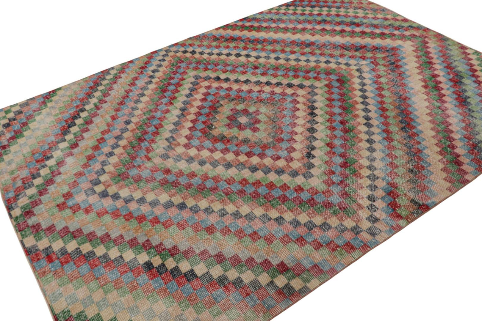Vintage Zeki Müren Art Deco Rug