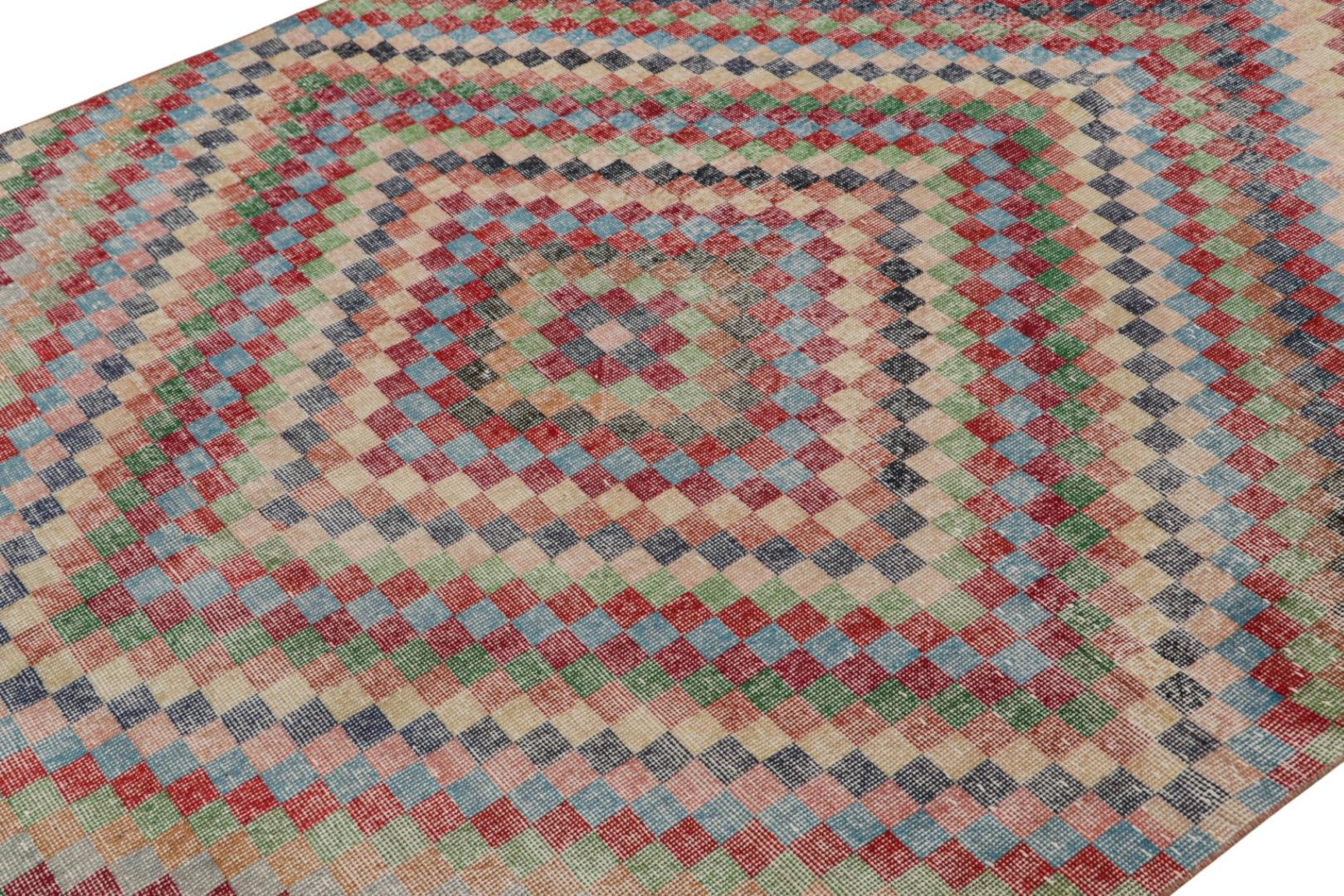 Vintage Zeki Müren Art Deco Rug